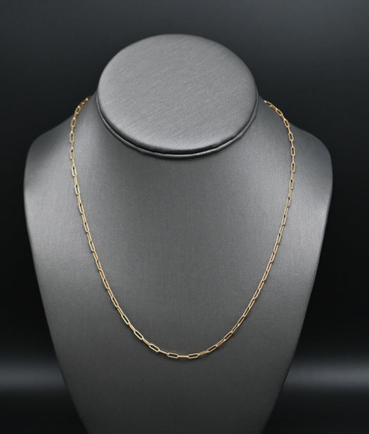 Necklace paper clip10 kt  $195