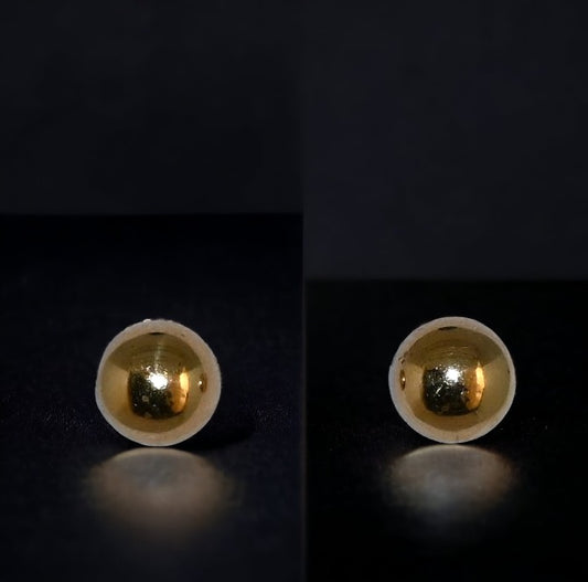 Earring Ball 14kt $95